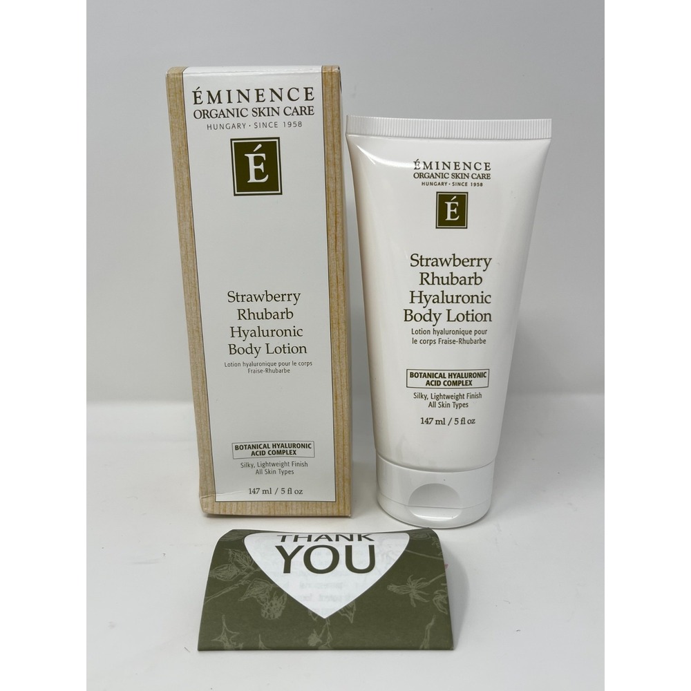Eminence Strawberry Rhubarb Hyaluronic Body Lotion 147ml 5oz NEW w/ BOX Sealed